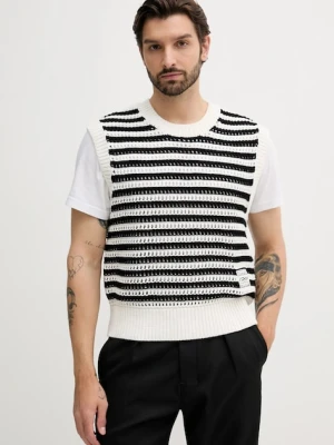Tommy Hilfiger kamizelka bawełniana x F1 THE MOVIE męski kolor czarny lekki MW0MW41385