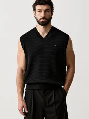 Tommy Hilfiger kamizelka męska bawełniana czarny