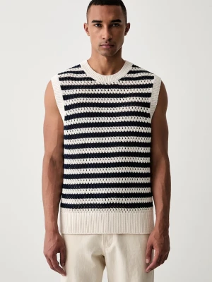 Tommy Hilfiger kamizelka męska bawełniana beżowy