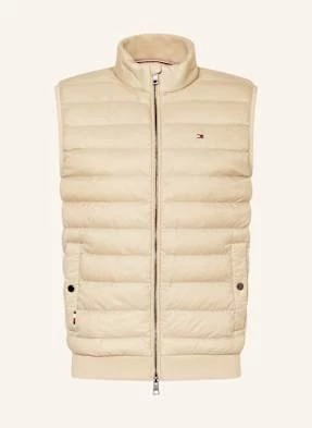 Tommy Hilfiger Kamizelka Pikowana Z Mieszanki Materiałów beige