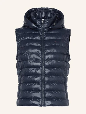 Tommy Hilfiger Kamizelka Pikowana Z Odpinanym Kapturem blau