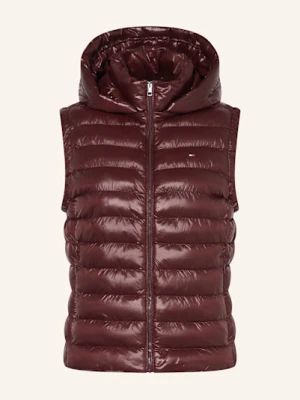 Tommy Hilfiger Kamizelka Pikowana Z Odpinanym Kapturem rot