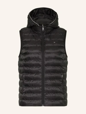 Tommy Hilfiger Kamizelka Pikowana Z Odpinanym Kapturem schwarz