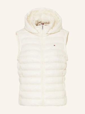 Tommy Hilfiger Kamizelka Pikowana Z Odpinanym Kapturem weiss
