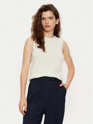 Tommy Hilfiger Kamizelka WW0WW43956 Écru Regular Fit Kremowy