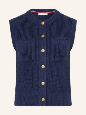 Tommy Hilfiger Kamizelka Z Dzianiny blau