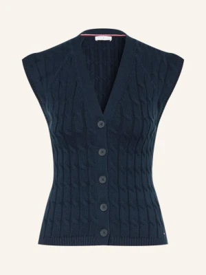 Tommy Hilfiger Kamizelka Z Dzianiny blau