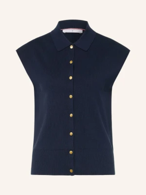 Tommy Hilfiger Kamizelka Z Dzianiny blau GRANATOWY