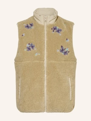 Tommy Hilfiger Kamizelka Z Futerkiem Pluszowym beige