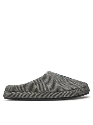 Tommy Hilfiger Kapcie Embroi Herringbone House Shoe FM0FM05539 Czarny