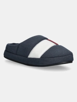 Tommy Hilfiger kapcie FLAG HOUSE SHOE kolor granatowy FM0FM05613