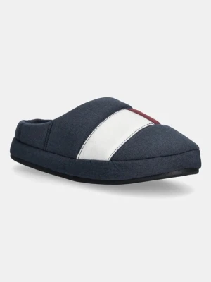 Tommy Hilfiger kapcie FLAG HOUSE SHOE kolor granatowy FM0FM05613