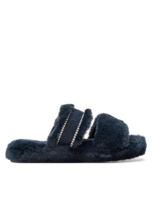 Tommy Hilfiger Kapcie Fur Basics Slipper FW0FW08343 Granatowy