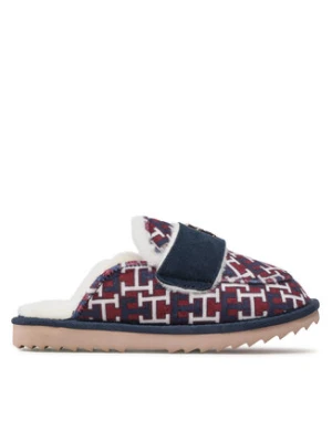 Tommy Hilfiger Kapcie Loafer Mule Slipper Monogram FW0FW06716 Kolorowy