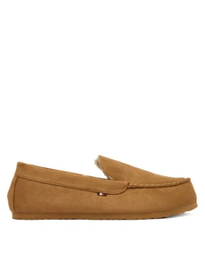 Tommy Hilfiger Kapcie M Driver House FM0FM05617 Brązowy