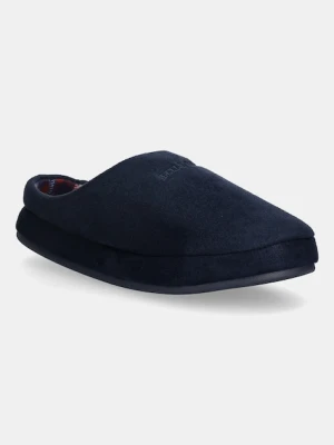 Tommy Hilfiger kapcie M SDE CHECK HOUSE SHOE kolor granatowy FM0FM05615