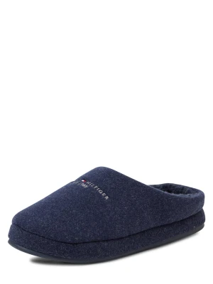 Tommy Hilfiger Kapcie Mężczyźni Sztuczne włókno niebieski jednolity,