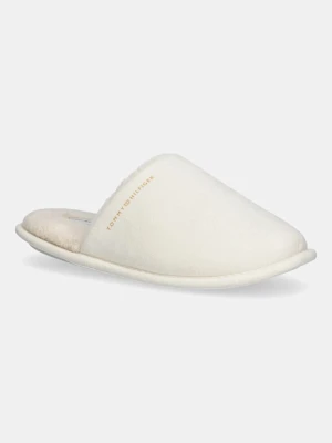 Tommy Hilfiger kapcie TH SOFT HOUSE SHOE kolor biały FW0FW08853