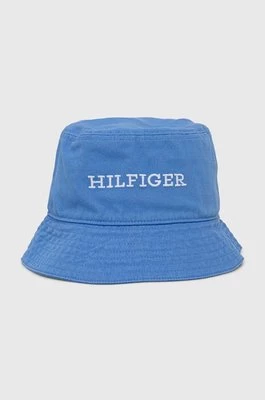 Tommy Hilfiger kapelusz bawełniany kolor niebieski bawełniany AM0AM12302