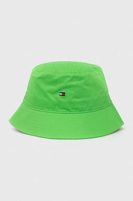 Tommy Hilfiger kapelusz bawełniany kolor zielony bawełniany