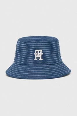 Tommy Hilfiger kapelusz dziecięcy kolor niebieski bawełniany