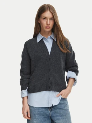 Tommy Hilfiger Kardigan Blend WW0WW52309 Szary ciemny Regular Fit