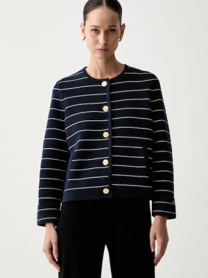 Tommy Hilfiger kardigan damski bawełniany granatowy