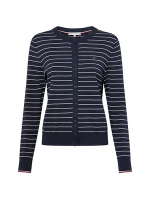 Tommy Hilfiger Kardigan damski Kobiety niebieski|biały w paski,