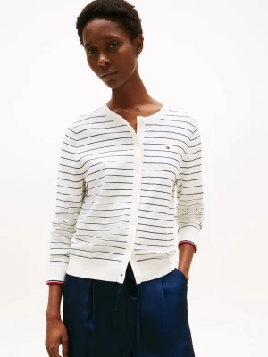 Tommy Hilfiger Kardigan damski Kobiety niebieski|biały w paski,