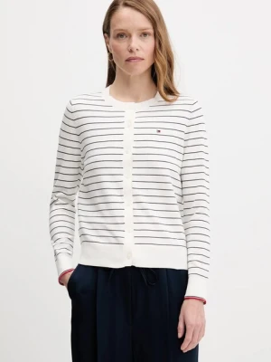 Tommy Hilfiger kardigan damski kolor beżowy lekki WW0WW42370
