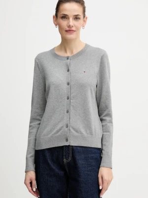 Tommy Hilfiger kardigan damski kolor szary lekki WW0WW42370