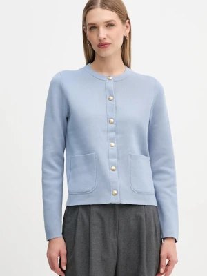 Tommy Hilfiger kardigan dwustronny kolor niebieski lekki WW0WW40846