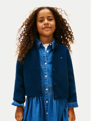 Tommy Hilfiger Kardigan KG0KG08953 D Granatowy Regular Fit