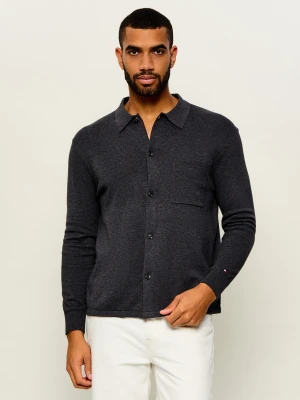 Tommy Hilfiger Kardigan | Regular Fit grafitowy