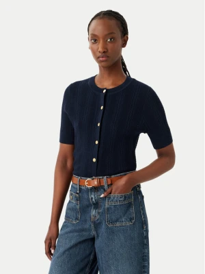 Tommy Hilfiger Kardigan Summer WW0WW50070 Granatowy Slim Fit