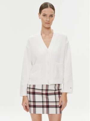 Tommy Hilfiger Kardigan WW0WW39015 Écru Relaxed Fit