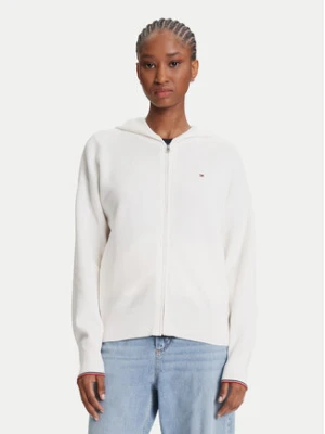 Tommy Hilfiger Kardigan WW0WW42018 Écru Regular Fit Kremowy