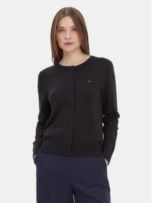 Tommy Hilfiger Kardigan WW0WW42370 Czarny Regular Fit