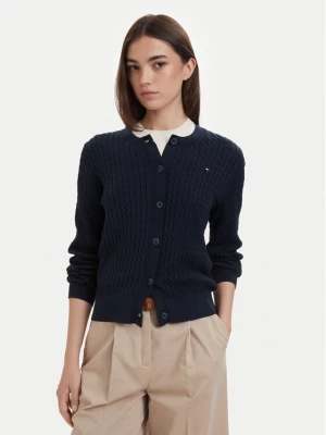 Tommy Hilfiger Kardigan WW0WW43329 Granatowy Regular Fit