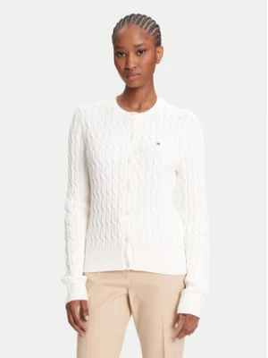 Tommy Hilfiger Kardigan WW0WW46514 Écru Regular Fit