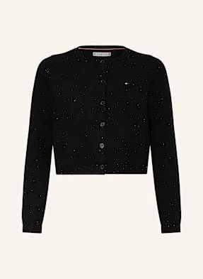 Tommy Hilfiger Kardigan Z Cekinami schwarz