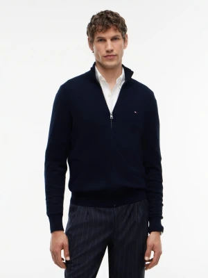 Tommy Hilfiger kardigan z zawartością kaszmiru Mężczyźni Bawełna niebieski