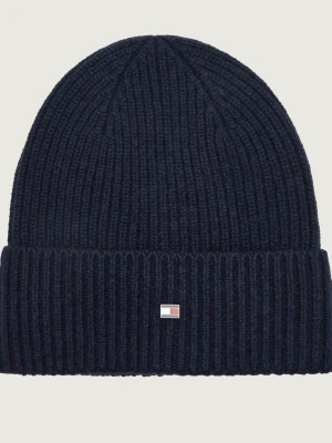 Tommy Hilfiger Kaszmirowa czapka granatowy