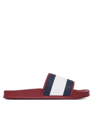 Tommy Hilfiger Klapki Core Hilfiger Flag Pool Slide FM0FM05798 Bordowy