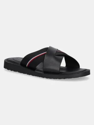 Tommy Hilfiger klapki CORE HILFIGER LH CRISS C SANDAL męskie kolor czarny FM0FM05415