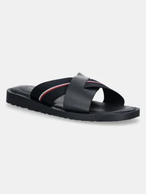 Tommy Hilfiger klapki CORE HILFIGER LH CRISS C SANDAL męskie kolor granatowy FM0FM05415