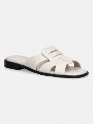 Tommy Hilfiger klapki damskie skórzane COIN LEATHER SANDAL
