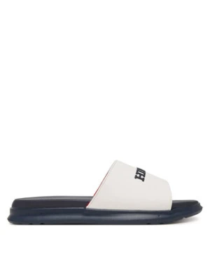 Tommy Hilfiger Klapki Dual Density Hilfiger Pool Slide FM0FM05797 Biały