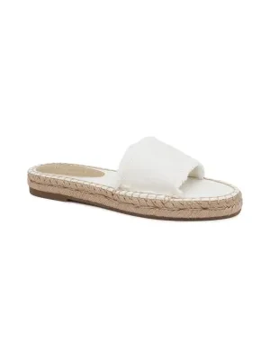 Tommy Hilfiger Klapki ECRU DENIM FLAT SANDAL