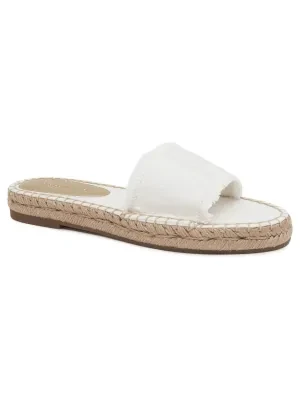 Tommy Hilfiger Klapki ECRU DENIM FLAT SANDAL